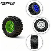 90mm RC Rubber Wheel Tires 12mm Hex Hub RC Car Tyre For 1/14 1/16 1/18 MJX Hyper Go Wltoys Axial SCX10 Traxxas Upgrade Parts