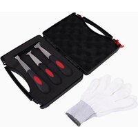Kit Glass Bottom Glue Repairing Knife Set with 3pcs Blades with Soft Rubber Manual Windshield Urethane Scraper Tool
