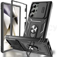 for Samsung Galaxy S24 S23 Ultra S22 Plus S21 S23FE Note20 Ultra A54 A14 Case Slider Camera Protect 360 Full Protection Bracker