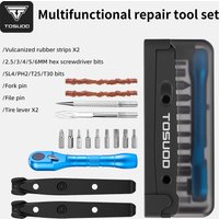 TOSUOD Bicycle Repair Tool Kits 12 in 1 Maintenance Kit Set Bike Multifunction Repair Set Cycling Tools