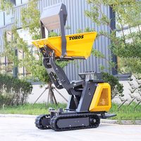 Mini Tracked Dumper 0.5 Ton Compact Dumper for Construction Material Handling Landscaping 2025 NEW Mini Dumper Truck Sale
