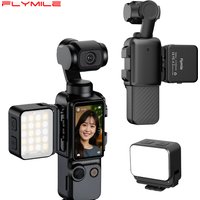 Flymile Fill Light for DJI Osmo Pocket 3/4 Camera Accessories IPX4 Waterproof LED Video Light Lighting Magnetic Selfie Light