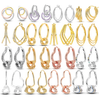 Hot Sale 925 Sterling Silver Hoop Earrings Love Surrounding Series Fit Teens Women Female Party Drop Earrings Jewelry Gifts