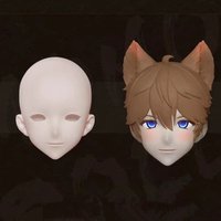 New 1/3 Bjd Head PVC No Makeup Boy Doll's Accessories Practice Makeup Toys