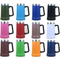 New Beer Cooler 24oz Stainless Steel Double Wall Bar Beer Wine Vacuum Flask 700ml