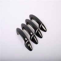 Car Accessories for Ford Fiesta 2009-2014 ABS Piano Black Door Handle Cover Trim Catch Set Car Styling Accessories