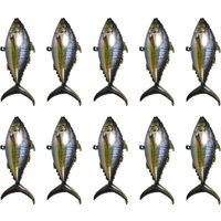 10pcs Inflatable Tuna Balloons Realistic Fish-Shaped Foil Balloon For Ocean Theme Party Beach Pool Fishing Birthday Decor Marine