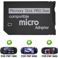 TF to MS Memory Stick Pro Duo Adapter for Sony PSP 1000/ 2000/ 3000 Console SD Card Converter for PSP Series Accessories