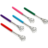 1-Piece New Christmas & Halloween Themed Back Scratcher - Retractable Stainless Steel Massage Tool