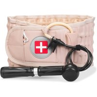 Inflatable Waist Belt PU Leather Relieves Low Back Pain Air Traction Bracket Adult Support Fixed Waist Protective Gear Unisex