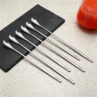 304 Stainless Steel Long Handle Spoon Coffee Tea Ice Cream Stirrer Versatile Kitchen Tool Picnic Bar Home Daily Use Accessories