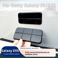 Geely Galaxy E5 EX5 Black Car Emblem Modification Kit Front Logo Steering Wheel Emblem Black Warrior Decorative Cover