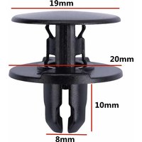 20Pcs For 8mm Hole OE: 91501TR0003 Auto Bumper Retainer Fasteners Clips Plastic Car Fender Rivet Clip B242