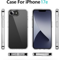 For iPhone 17e Case Cover Apple iPhone 17e Clear Transparent Phone Case iPhone17e 2026 5G Cover Fundas Capa Perfect Fit