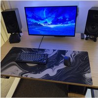 Liquid Black Mouse Pad 900x400/800x300 Gamer Mouse Pad Stitched Edges Speed and Control Gaming Accessories Nonslip Rubber Base