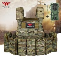 YAKEDA high-strength wear-resistant training vest with 2L water bag modular mounting design suitable for outdoor sports