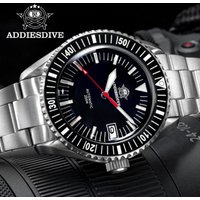 ADDIESDIVE 40mm Watch For Men AD2060 Synthetic Sapphire 20Bar Diving BGW9 Super Luminous NH35A Automatic Mechanical Watch