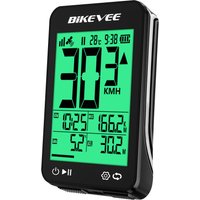 AliExpress Bikevee LCD Digital Display Wireless GPS Bike Computer Cycling Computer Speedometer Bike Speed Odometer With green backlighting