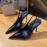 Women's Stiletto Baotou Sandals Pointed Toe Light Mouth Sexy One Strap Anti-slip Wear-resistant High Heels