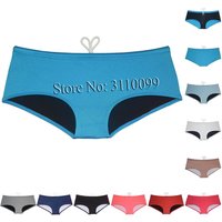 Slip de bain brillant pour homme, maillot de bain lisse à proximité réglable