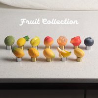 Creative Cute Decor Cabinet Handles for Children's Room Fruits Shaped Single Hole Drawer Knobs Brass with Resin Furniture Handle