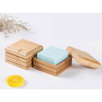 Simple bamboo manual soap box Japanese bamboo soap dish bamboo wooden soap rack