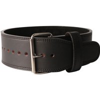 Leather Powerlifting Belt Black Single Prong Weightlifting Belt Gym Squat&Deadlift Adjustable Waist Protection Lumbar Brace