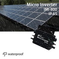 800W Solar Grid Tie Microinverter MPPT Build in WIFI Solar Converter 22-50V To AC 120/230V QR Code Micro Inverter Pure Sine Wave