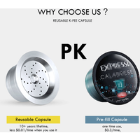 iCafilas Reusable Capsule For K-fee Coffee Filters Capsule Pods Tamper Refillable For Caffitaly Tchibo Cafissimo Machin