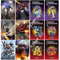 Comic Cartoon Transformers Cover Poster Canvas Printing Transformers Artwork Wall Decor Prints Mecha Robot Decoration for Kids