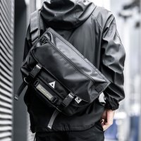 MOYYI Men Crossbody Bag Casual Trendy Waterproof Large Capacity Lightweight Bags For Teenage Daily Life Shoulder Messenger Bag