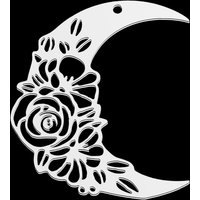 10pcs/lot Stainless Steel Never Fade Moon Crescent Rose Flower DIY Earring Pendant Women Jewelry Bird Ladybug Necklace Charms