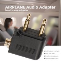 1/2/5Pcs Audio Adapter 3,5mm Stecker Jack Airline Flugzeug Kopfhörer Kopfhörer Audio Adapter für Flugzeug reise Kopfhörer Kopfhörer