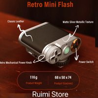 Viltrox Vintage Z1 Mini Flash Camera Retro Speedlight Flashs GN12 LED Fill Light On-camera for Canon Nikon Sony Fuji DSLR Camera