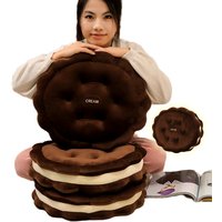 New 42cm High Quality Chocolate Biscuit Throw Pillow DOlls Simulation Home Party Decor Super Soft Girls Boys Birthday Gifts