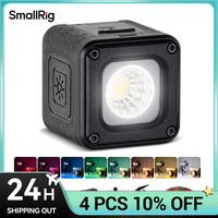 LED Video Light, SmallRig Waterproof Portable Lighting Kit Mini Cube with 8 Color Filters for Smartphone, Action and DSLR Camera