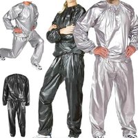 Sport Suit Men Women PVC Sauna Suit Elastic Waist Weight Loss Summer Men's Top Pants Set Sweat Suit Casual Fitness Clothing Men