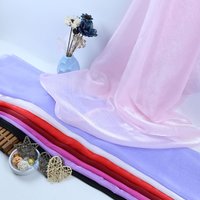 Glossy Crinkle Organza Shimmer Chiffon Fabric Ancient Chinese Style Hanfu Ruqun Skirt Material Sewing Accessories Wholesale