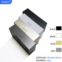 147*86*40mm Luxurious Switch Socket Box, External Mount Box for Smart Touch Light Wall Switch 6 Gang White Black | Grey | Gold
