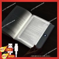 B47C Book Light Dimmable Panel Plate Lamp Forstudying Forreading Inbed At Night Black