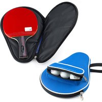 1pc Professional Table Tennis Rackets Bat Bag Oxford Table Tennis Racket Cover For Ping Pong Case With Balls Bag