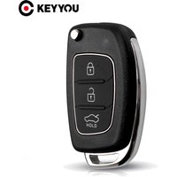 KEYYOU Flip Fernbedienung Auto Schlüssel Shell Fall Für Hyundai Solaris ix35 ix45 ELANTRA Santa Fe HB20 Verna HY15/HY20/TOY40 Klinge 3 Tasten
