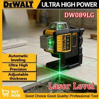 Dewalt DW089LG Laser Level 12 Lines 3 Sides*360 Degree Vertical Horizontal Green Light Level Meter Tool