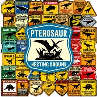 AliExpress NONE 50pcs Vintage Jurassic World Warning Signs Dinosaur Painting Stickers Luggage Motorcycle Bike Laptop Decals Graffiti Sticker