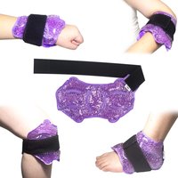 Ankle/Sport Foot Ice Compress Wrap Ankle Hot Cold Gel Bead Ice Pack for Myofascial & Feet - Microwaveable, Freezable & Reusab