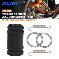 2-Stroke Exhaust Gasket & Rubber Sleeve For KTM 250 300 SX XC EXC XCW TPI 2017-2024 - Motorcycle Exhaust Seal Kit