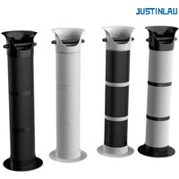 JUSTINLAU Large Capacity Vertical Coffee Grounds Container Coffee Knock Box Tall Coffee Waste Bin For Coffee Shop Accessory