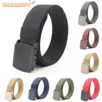 Military Tactical Waist Belt for Men Outdoor Plus Size 170 130 140 150 160cm Jeans Belts Nylon Strap Pants with Plastic Buckle