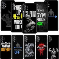 Gym Fitness Bodybuilding Phone Case For Samsung Galaxy A17 A07 A55 A35 A25 A15 A05 A33 5G A31 A23 A21s A41 A73 A53 A51 A71 Cover
