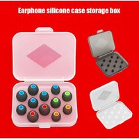 Portable Transparent Silicone Eartip Cap Storage Box For Memory Foam Eartips Storage Box Dustproof Case Accessories